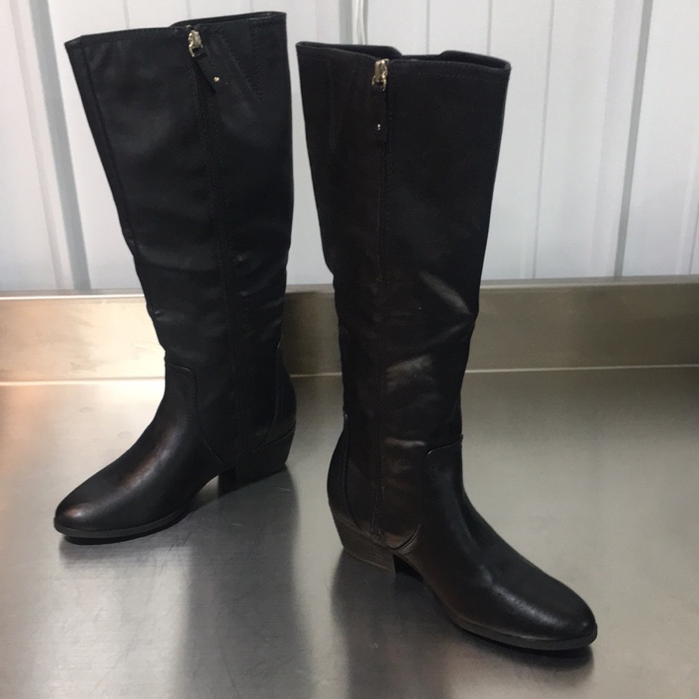New No Box Dr. Scholl’s Classic Tall Black Leather Women's‎ Boots